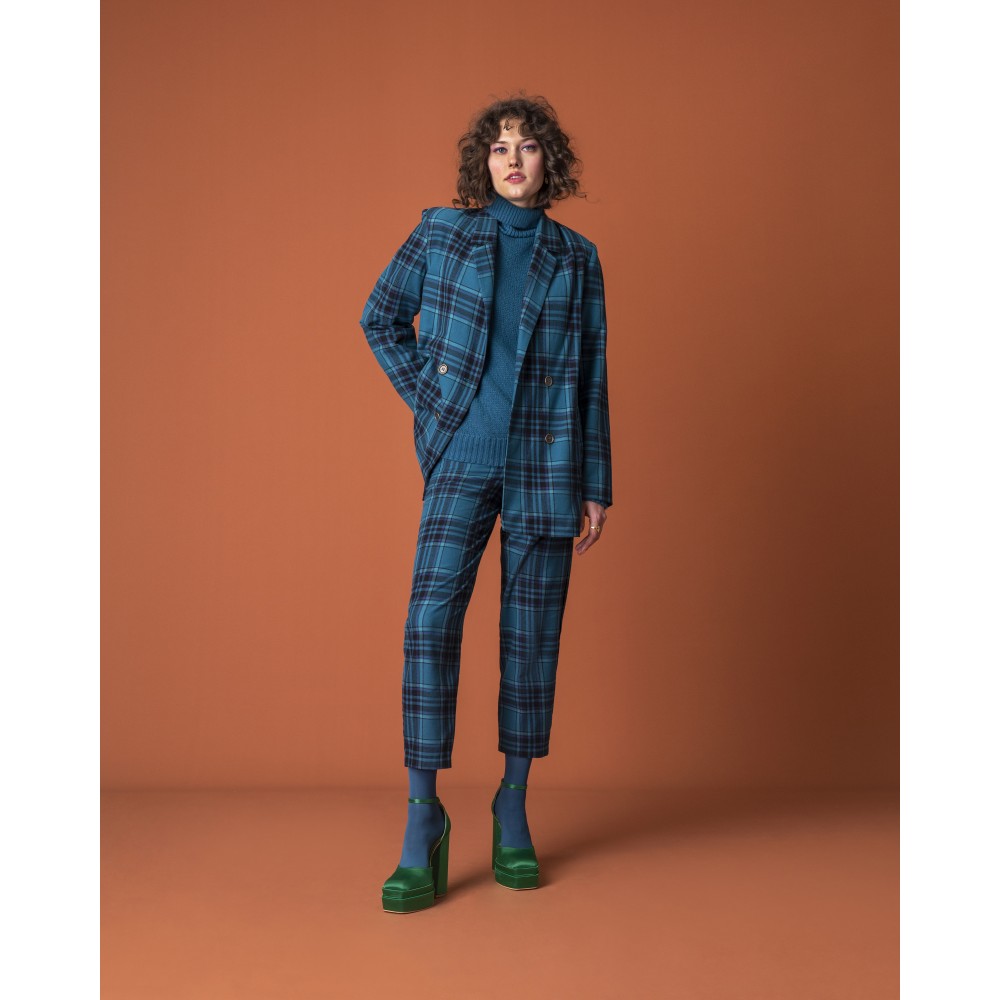 MARIS PLAID TROUSER MOUTAKI