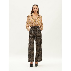 HIGH-WAISTED WIDE-LEG PANTS GATSBY BLACK / WE ARE 