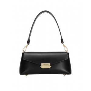 Every Other A Line Clasp Shoulder Bag in Black