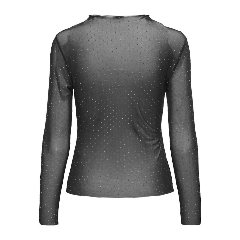 JDYELSA L/S MESH STUD TOP JRS