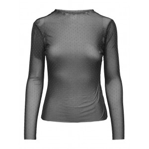 JDYELSA L/S MESH STUD TOP JRS