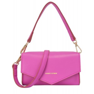 Every Other Dual Strap Flap Bag in Pink