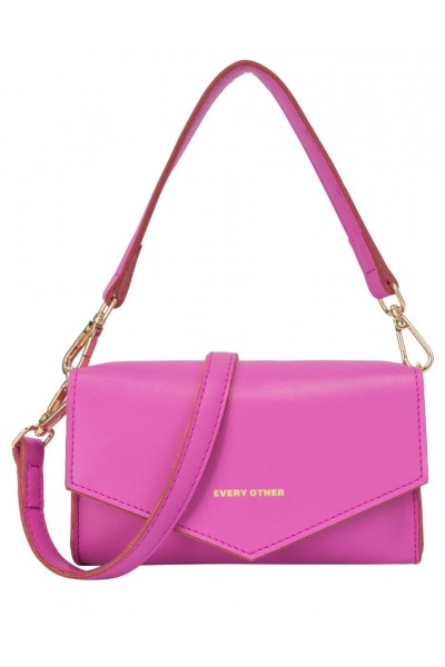 Every Other Dual Strap Flap Bag in Pink