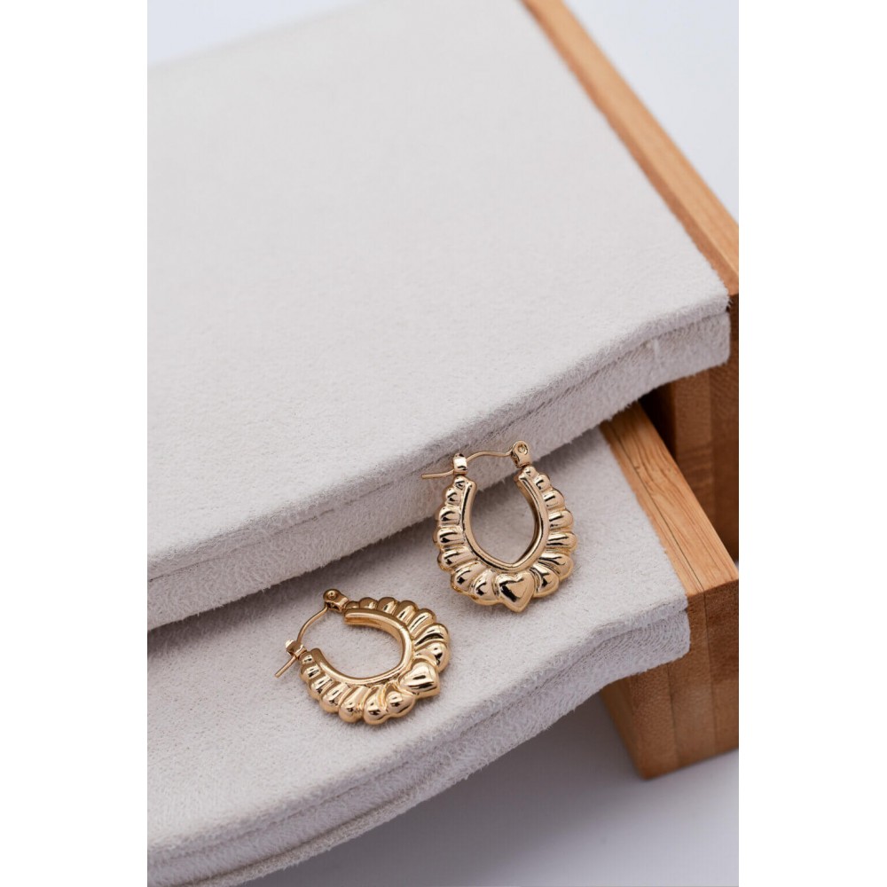 Pillar Gold Earrings