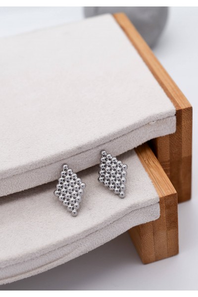 Stack Silver Earrings