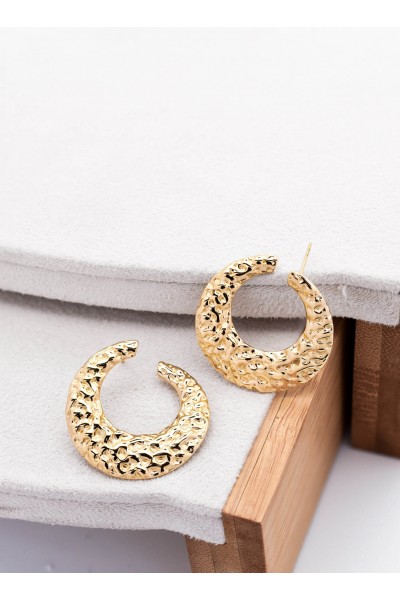 Stamp Gold Earrings