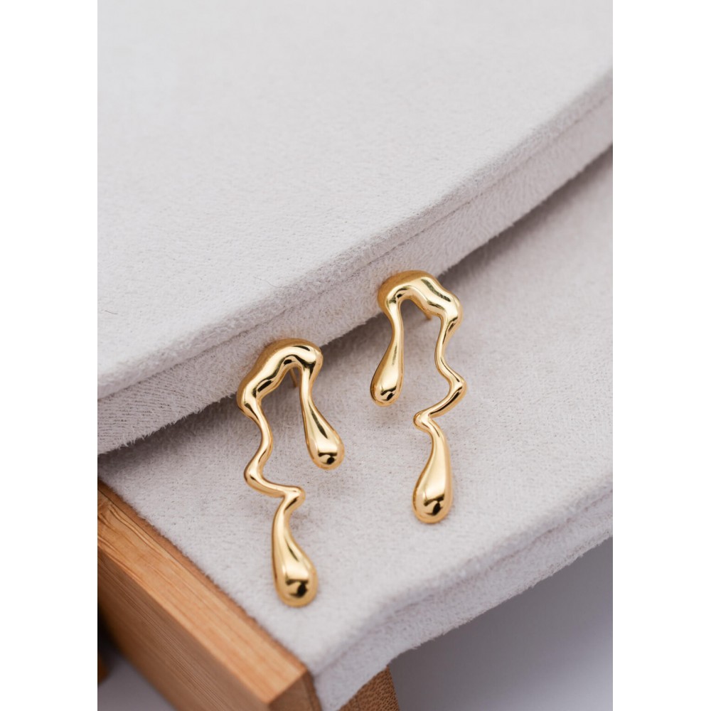 Streak Gold Earrings