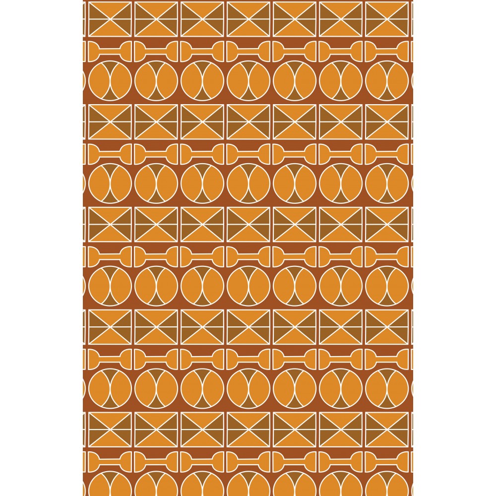 KALAMOTI Maxi Dress (Pyrgousika brown/orange)