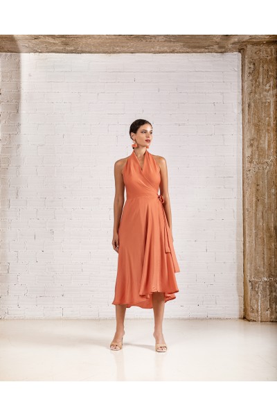 CORA MIDI DRESS (PAPRIKA)