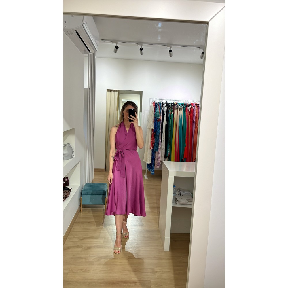 CORA MIDI DRESS (VIOLET)