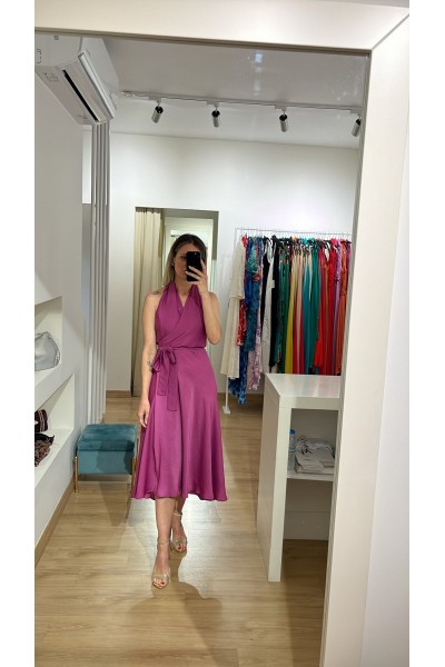 CORA MIDI DRESS (VIOLET)